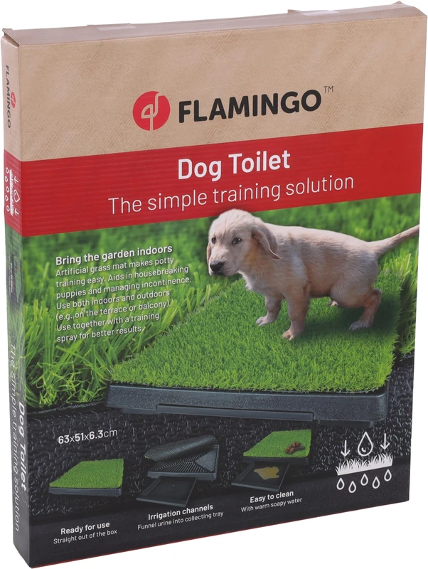 Flamingo PET TOILET GRASS + BOX PELOU 63x51x6,3CM