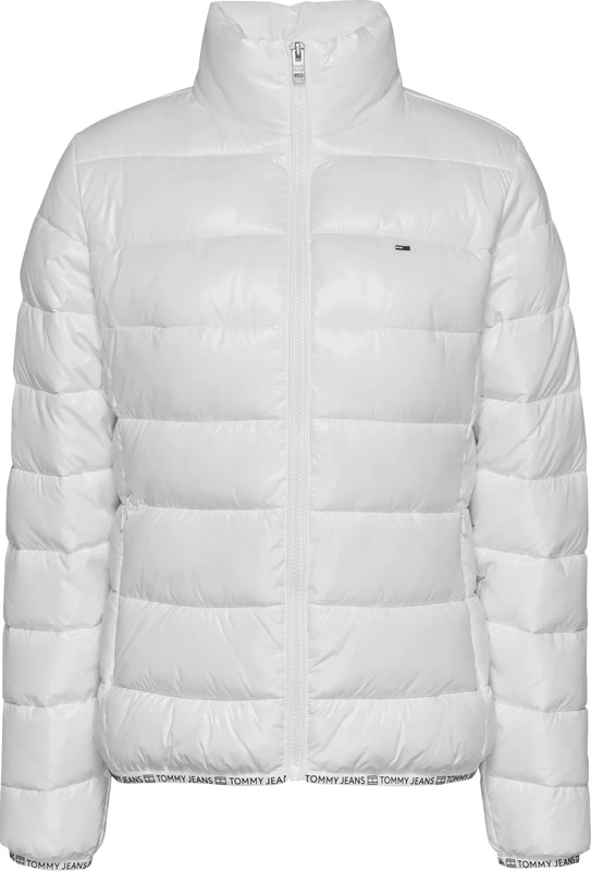 Tommy Jeans Women's TJW Essential Tape Puffer Jacket - Ecru, XXS