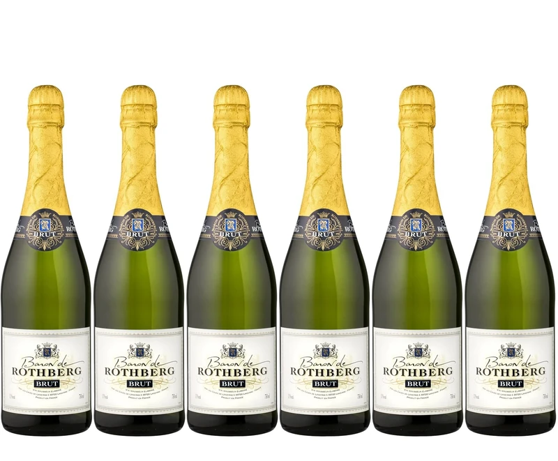 Baron de Rothberg - White sparkling wine, Brut (6 x 0.75L)
