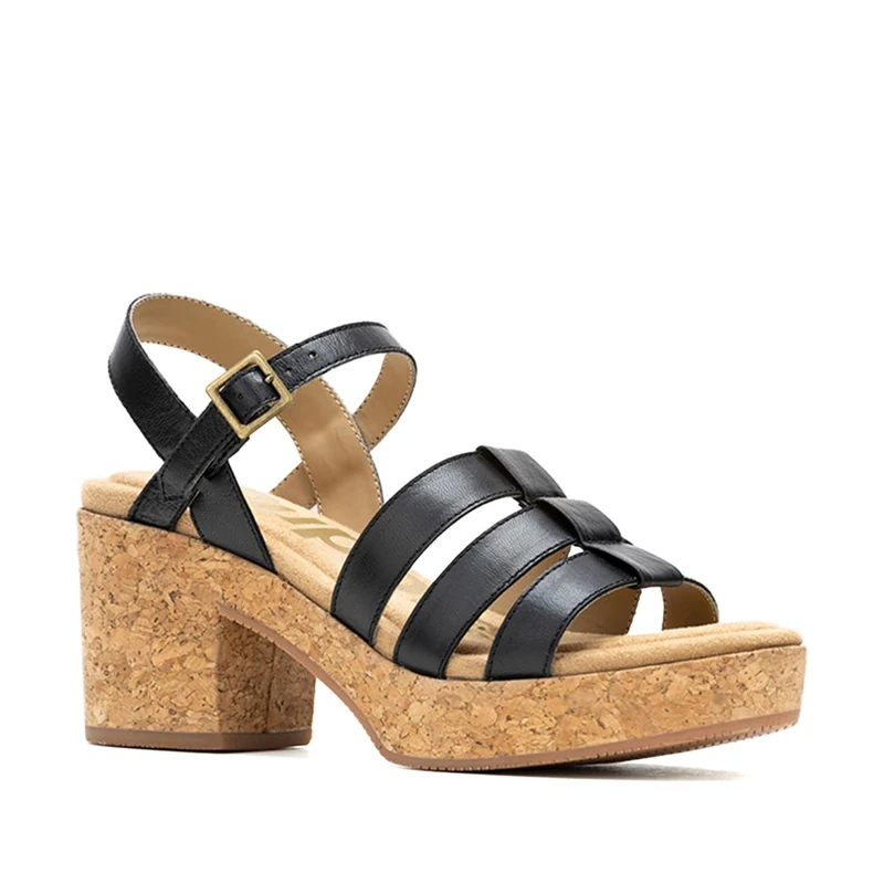 Hush Puppies Female Poppy Fisherman Sandal, Black, 7