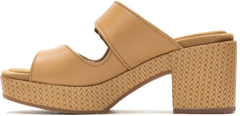 Hush Puppies Female Poppy Buckle Slide, Tan, 6