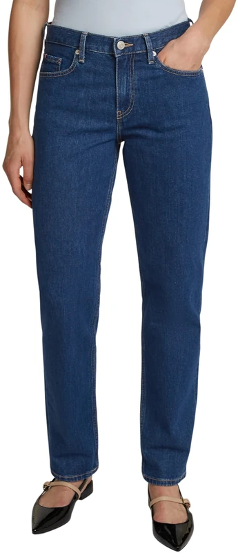 Tommy Hilfiger Women's Classic Ace Straight Leg Fit Jeans, Blue (Ace), 32W/25L