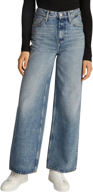 Tommy Hilfiger Women's Sam Wide Leg Jeans, Blue (Sam), 32W/30L