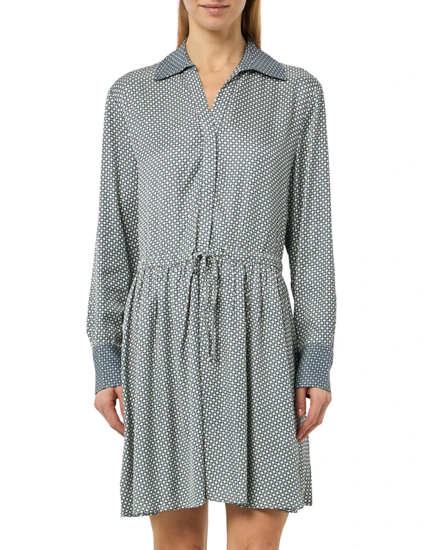 Tommy Hilfiger Women's Fluid VIS Belted Short Dress WW0WW44020 Other Dresses, White, 42