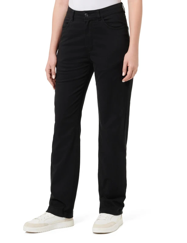 Calvin Klein Jeans Women's Stretch HIGH Rise Straight Pant J20J224852 5 Pocket Pants, Black (Ck Black), 33W