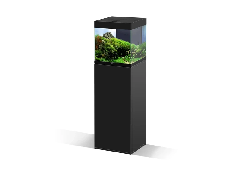 CIANO, Emotions Pro 40 Black Wooden Aquarium Stand with 1 Door and Storage Compartment - 95 x 40 x 40 cm - Aquarium Cabinet for Fish - Made in Portugal