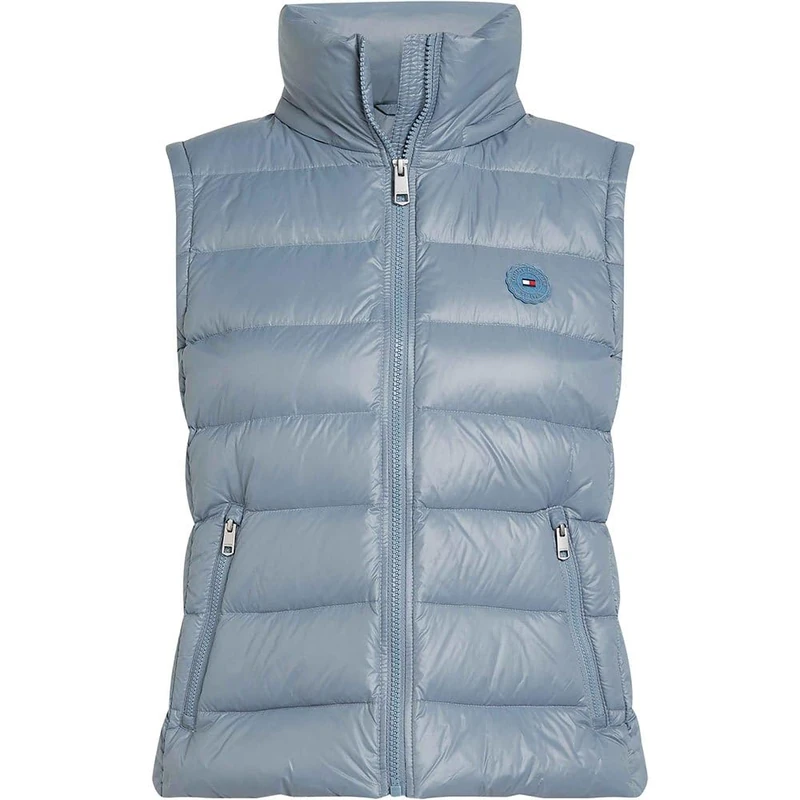 Tommy Hilfiger Women's LW Down Gloss Vest - Blue, XXL - Image 1