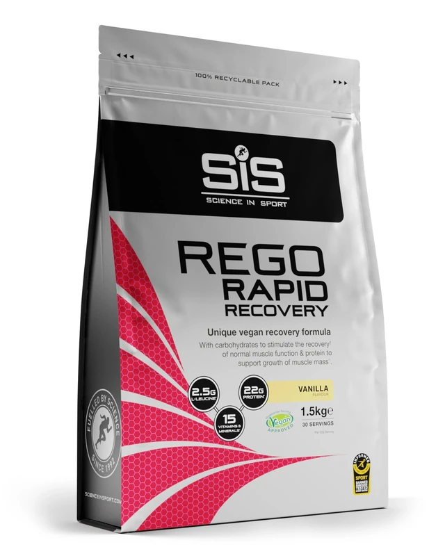 Science In Sport REGO Rapid Recovery Protein Powder | 22g of Protein for Muscle Recovery | Vanilla Protein Shake, 30 Servings, 1.5Kg Bag