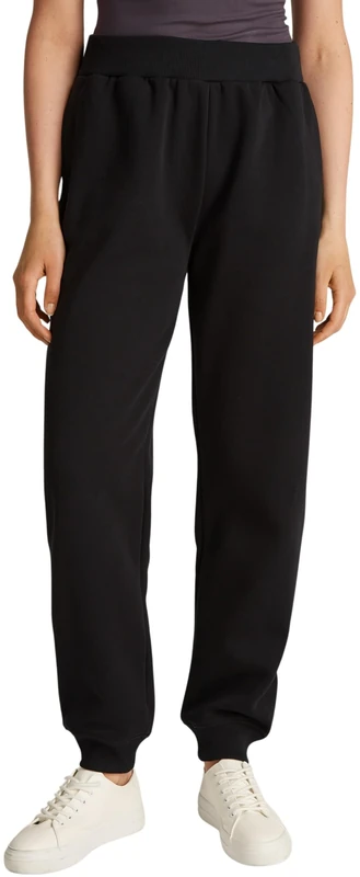 Calvin Klein Women’s Raised Embroidery CK Regular Fit Jogging Bottoms, Black (Ck Black), XXL