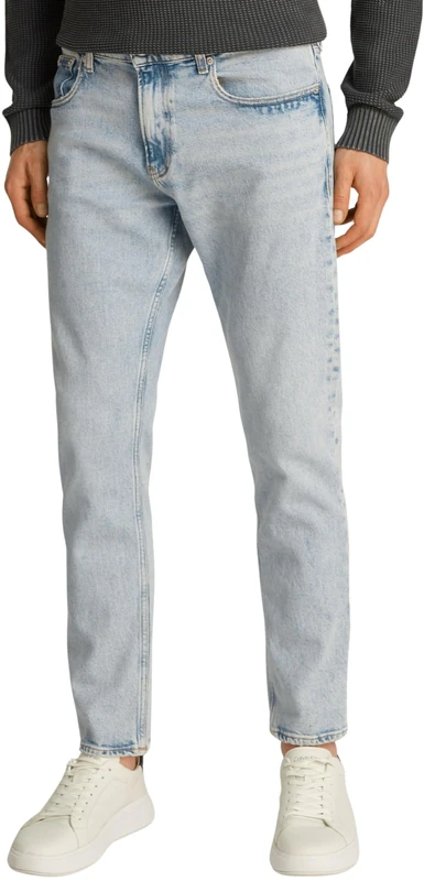Calvin Klein Men’s Slim Straight Jeans, Blue (Denim Light), 32W/38L
