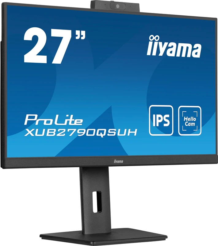 iiyama XUB2790QSUH-B1-27, IPS, 2560x1440/100Hz, 1H1DP1Type-C, HAS, Webcam
