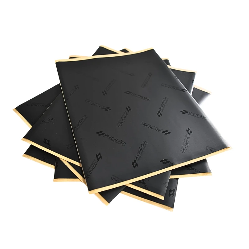 Second Skin Damplifier Pro Butyl Rubber Sound Deadening Mat (2mm) - 12” x 10” CLD Tiles for Car Sound Deadening (15 Sq Ft, 18 Tiles) - Made in USA - Image 1