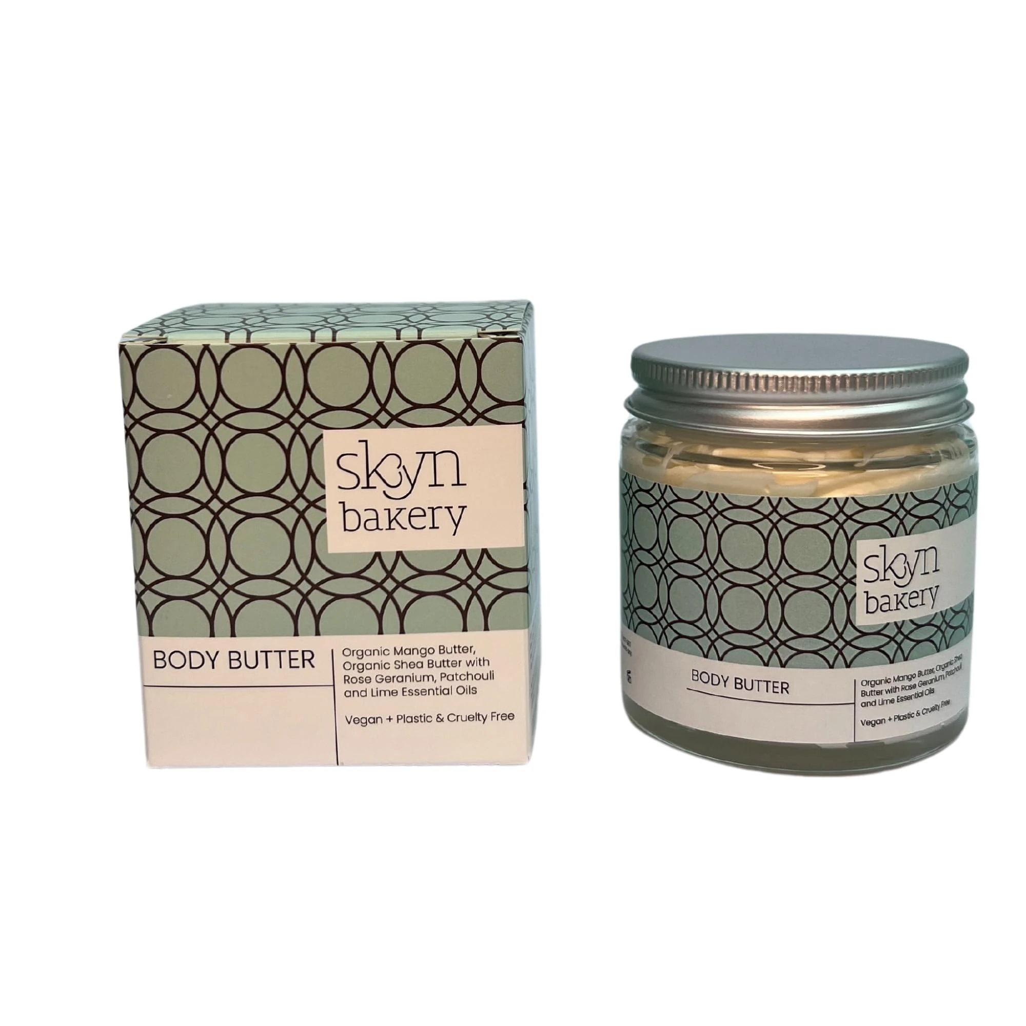 Luxurious Mango Shea Body Butter for Dry Sensitive Skin, Deep Nourishing Formula with Rose Geranium, Patchouli and Lime Essential Oils, Vegan Cruelty Free (Large 250ml)