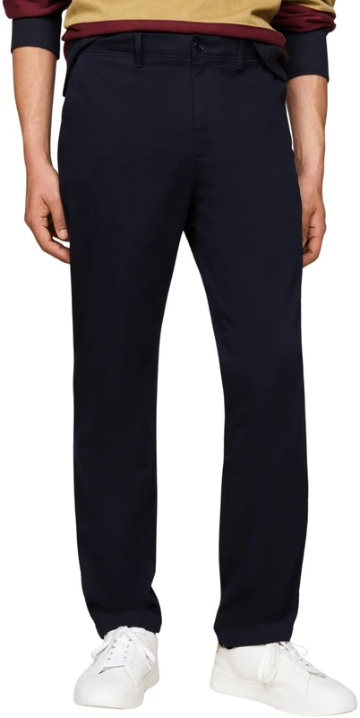 Tommy Hilfiger Men's Denton Satin Straight Fit Chinos, Blue (Desert Sky), 30W/28L
