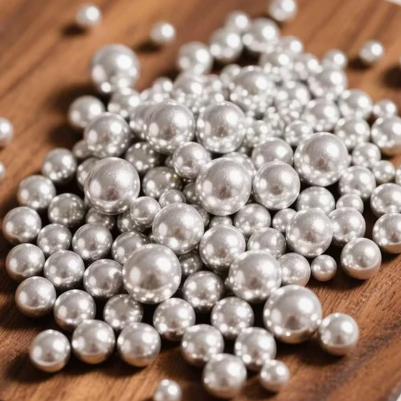 Lozadia 100g Edible Silver Sprinkles Metalic Pearl Sprinkles Of Pearl Sugar Cake Sprinkles, Edible Cake Decorations, Sugar Balls for Cupcake Cakes Sprinkle On Birthday Wedding Party (Silver)