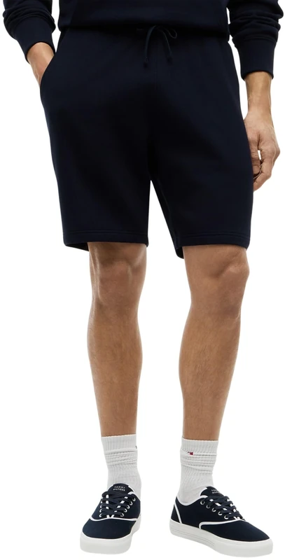 Tommy Hilfiger Men’s Essential Terry Cotton Sweat Shorts, Blue (Desert Sky), L