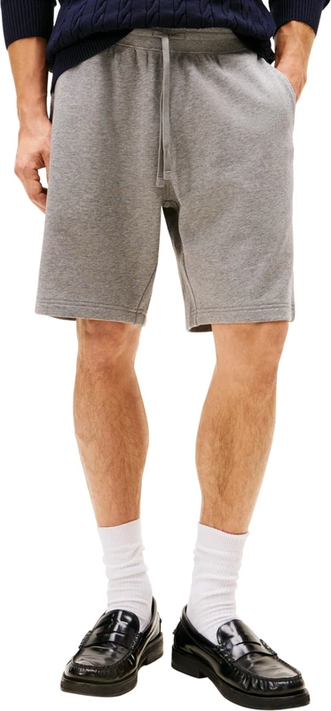 Tommy Hilfiger Men’s Essential Terry Cotton Sweat Shorts, Grey (Medium Grey Heather), 3XL - Image 1