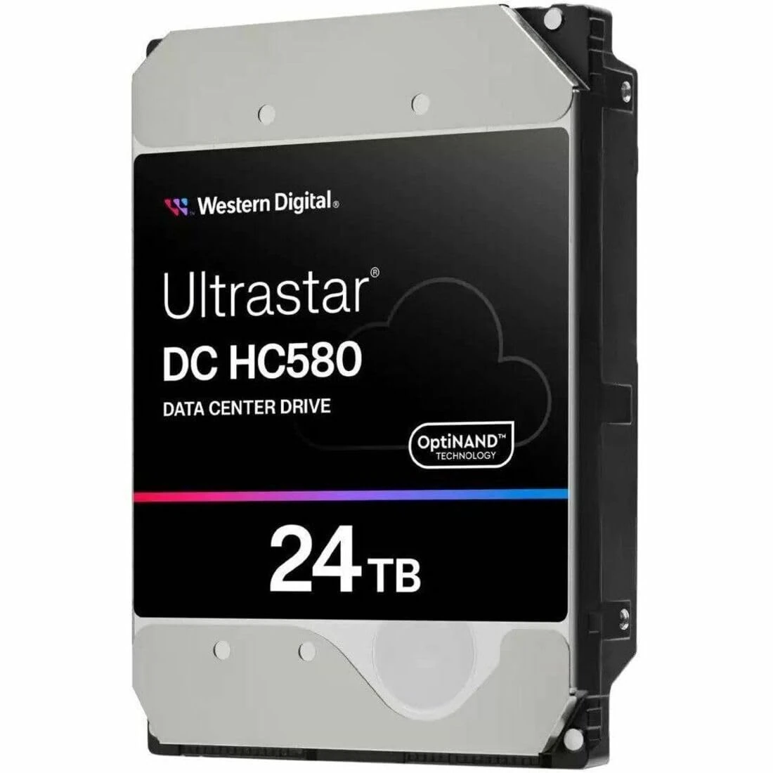 WD Ultrastar DC HC580 WUH722424ALE6L4 - Hard Drive - 24 TB - Internal - 3.5" (8.9 cm) - SATA 6Gb/s - 7200 RPM - Buffer: 512 MB
