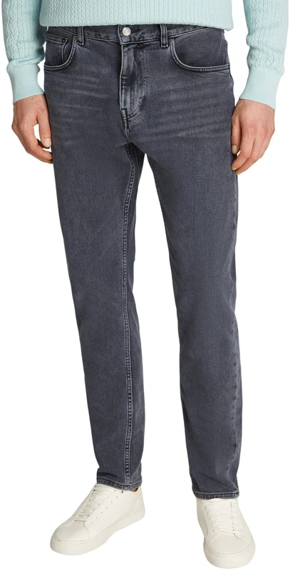 Tommy Hilfiger Men's Harlem Tapered Fit Jeans, Grey (Trevor Grey), 34W/40L