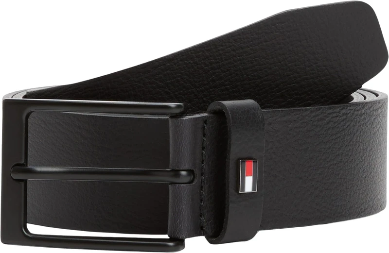 Tommy Hilfiger Men’s 3.5 cm Layton Leather Belt, Black (Black), 43.3 inches