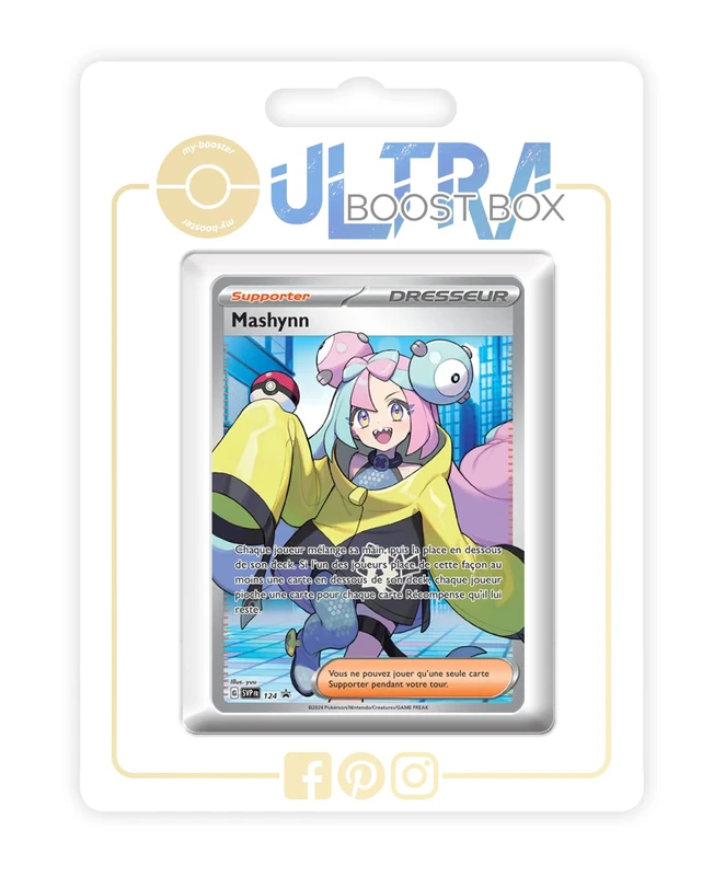 Mashynn (Iono) SV124 Full Art - Ultraboost X Écarlate et Violet 5 - Forces Temporelles Box of 10 Pokemon French Cards