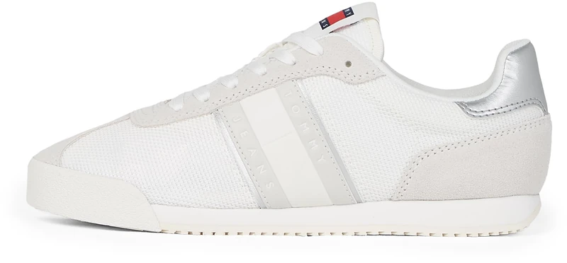 Tommy Jeans Women’s Profile Low Top Runner Trainers, White (Ecru), 3.5