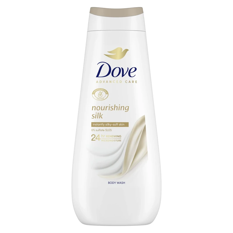 Dove Advanced Care Nourishing Silk Body Wash body cleanser with skin-natural nutrients for instantly silky-soft skin 400 ml