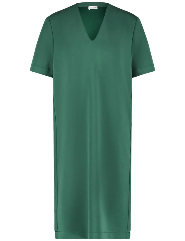 Gerry Weber Knitted Dress, Deep Green, 10