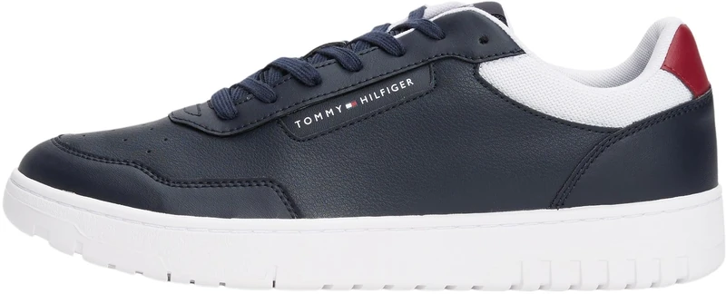 Tommy Hilfiger Men’s Basket Core Lite Low Top Court Trainers, Blue (Desert Sky), 6.5
