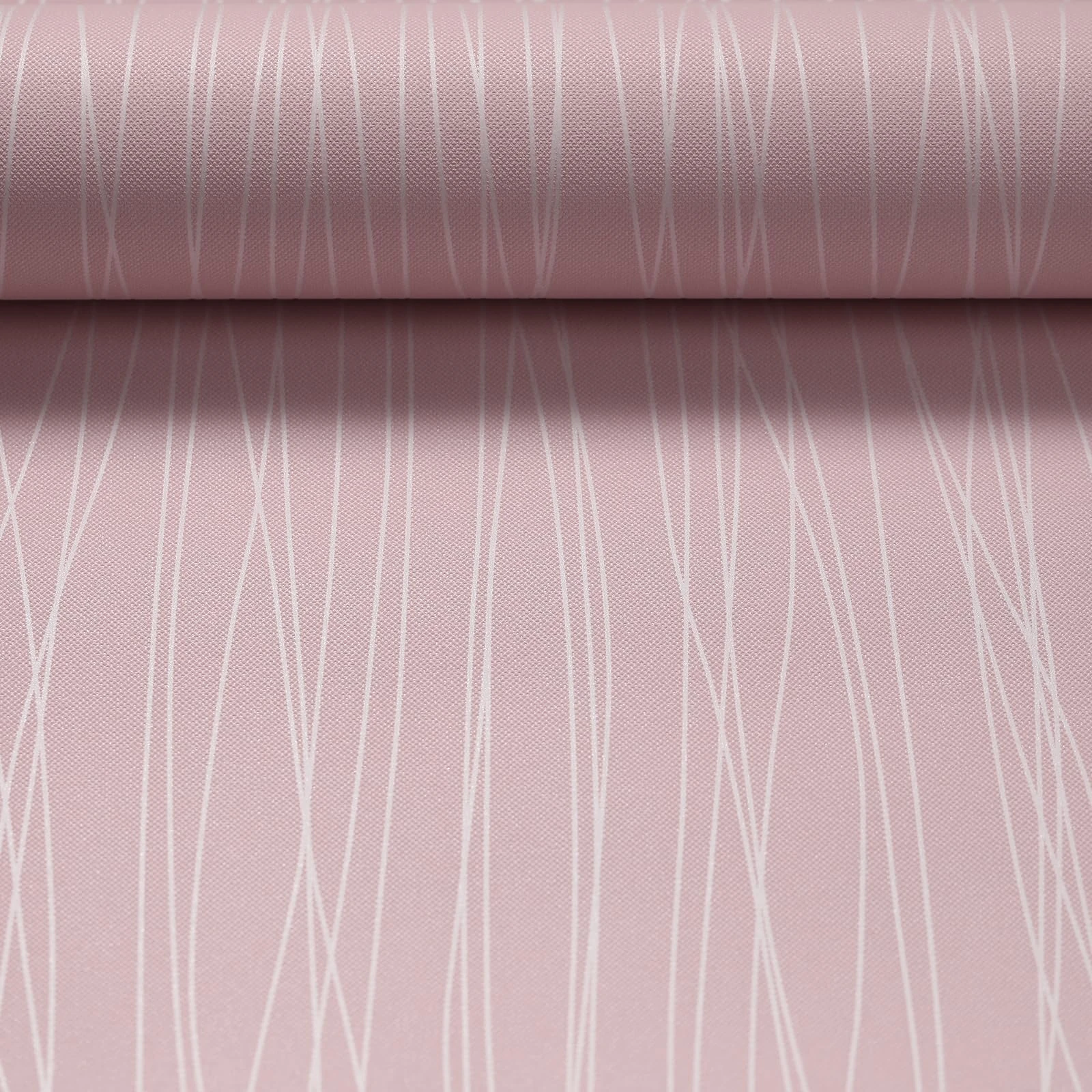 Swehooirt Blush Striped Wallpaper Modern Silver Metallic Striped Effect Wallpaper Flocking Textured for Bedroom Living Room TV Backdrop Hallway Lounge Hall
