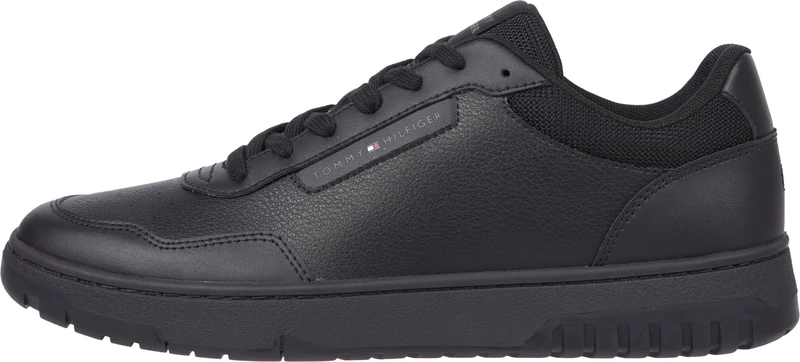 Tommy Hilfiger Men’s Basket Core Lite Low Top Court Trainers, Black (Black), 6.5