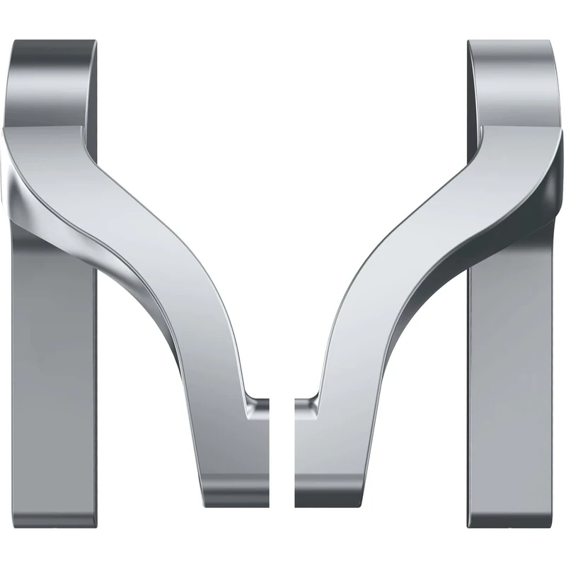 ECO Escape Door Fitting Handle Set UG 40° Rotation Angle - Escape Door/Panic Door EN1125 for Standing Wing Suitable for Rod Handle EPN 900 IV Aluminium Silver Coated