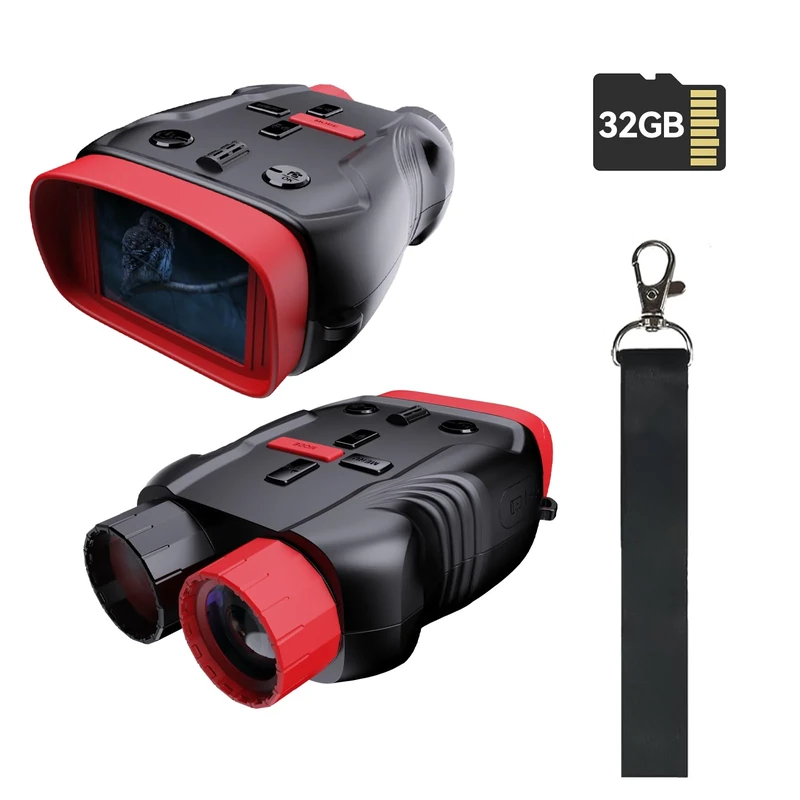 Yehtreh Night Vision Goggles for Kids Gifts with 32GB Card,Birthday Ideas Present 5X Zoom Kids Camera Night Vision Binoculars - Image 1