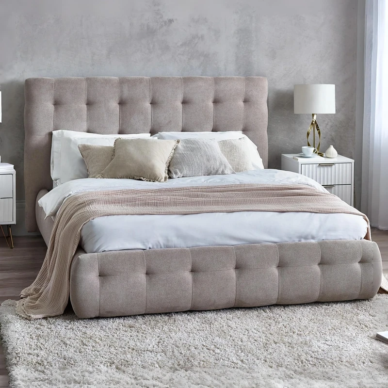 Julian Bowen Odette King Bed 150Cm - Light Taupe
