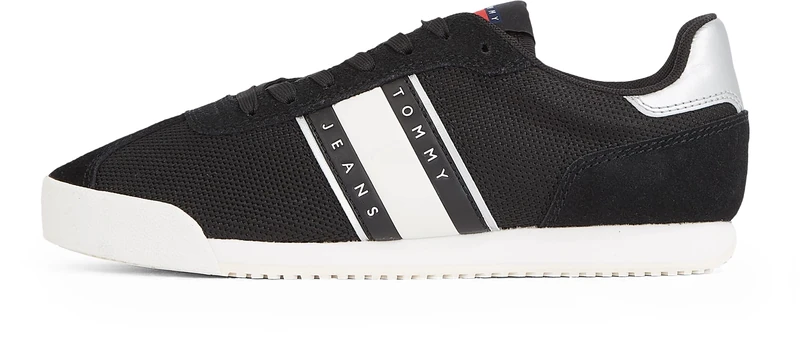 Tommy Jeans Women’s Profile Low Top Runner Trainers, Black (Black), 6