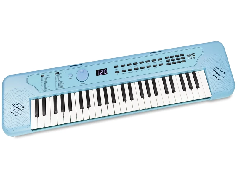 RockJam 49 Key USB Keyboard Piano with Lessons & Keynote Stickers