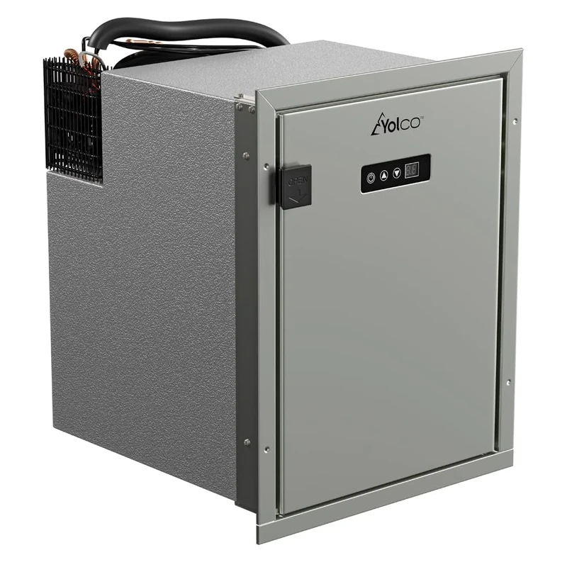 Yolco QL50, Built-in compressor refrigerator, Silver