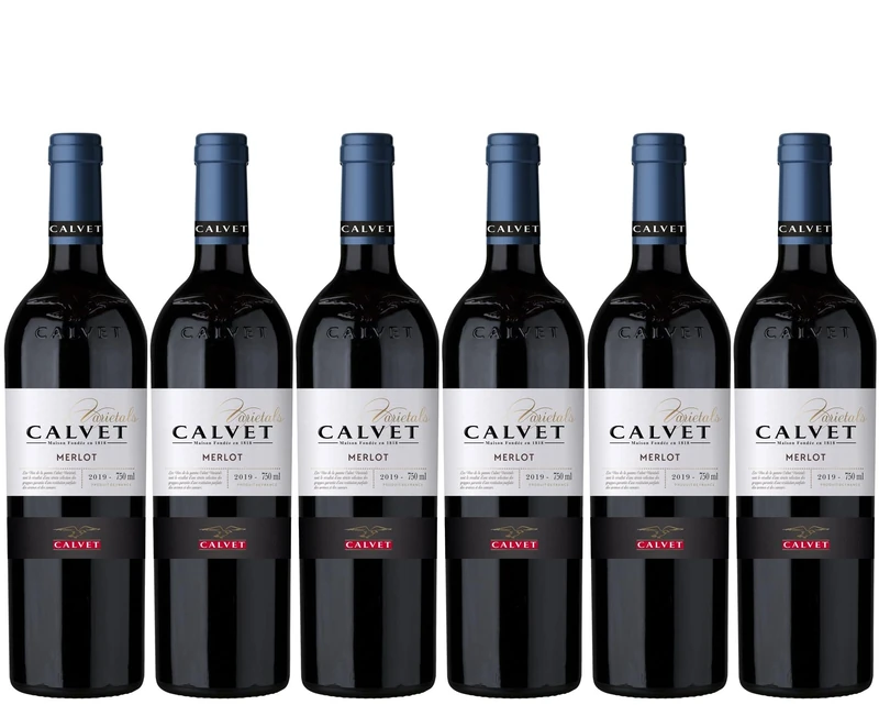 Calvet - Merlot Varietals French Red Wine (6 x 0.75 L)