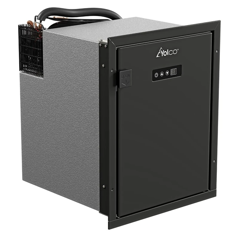 Yolco QL50, Built-in compressor refrigerator, Black