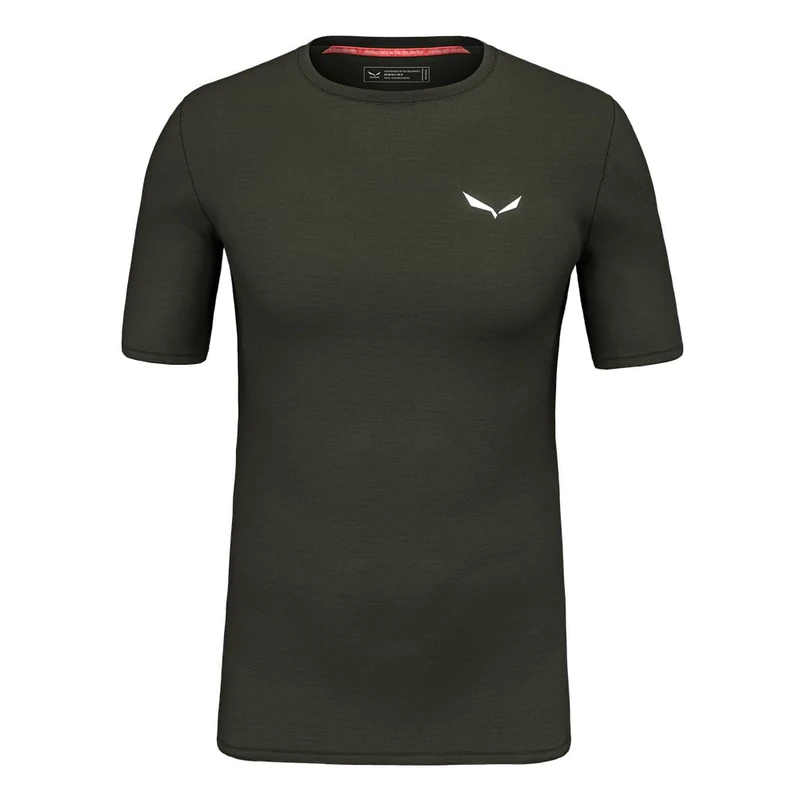 Salewa Cristallo Warm Alpine Merino Responsive Short Sleeve Baselayer Men, Green, L