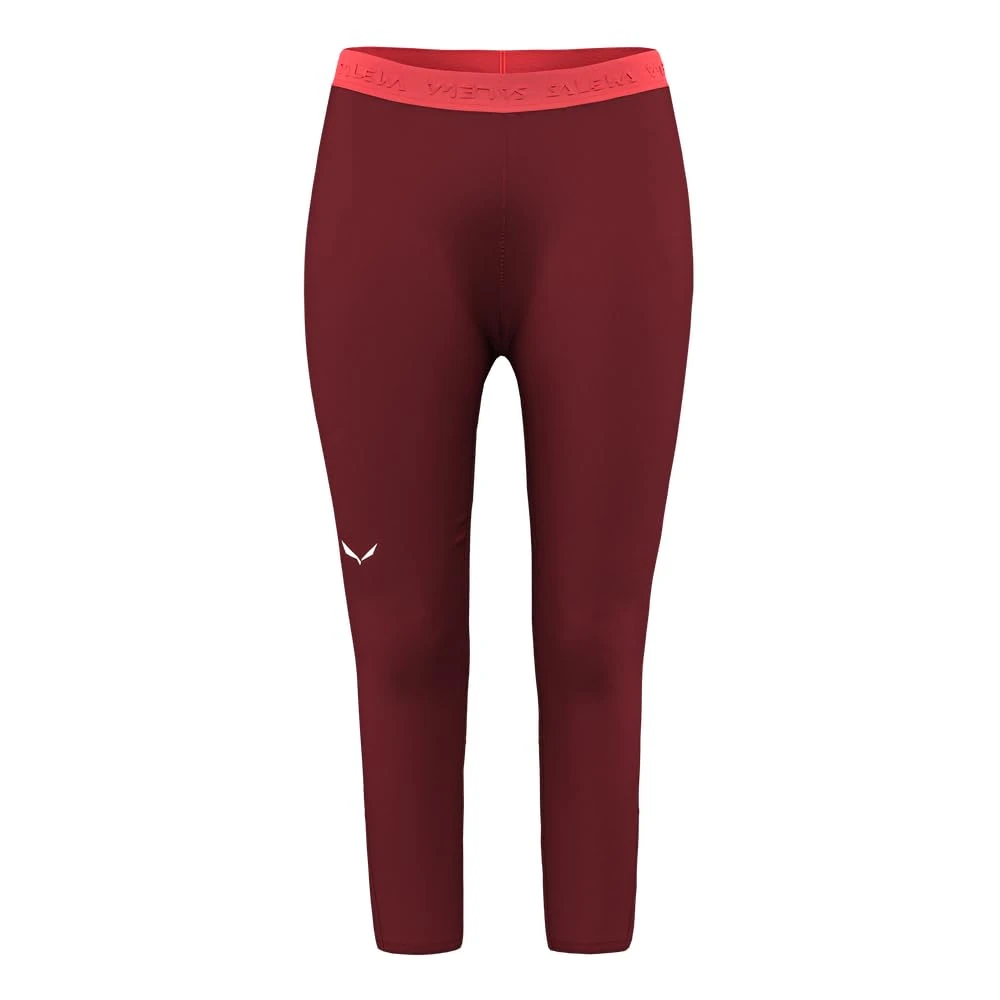 Salewa Cristallo Warm Alpine Merino Responsive 3/4 Tight Women , Red, M