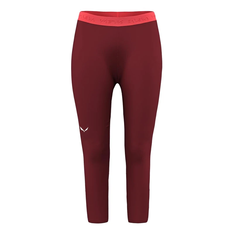 Salewa Cristallo Warm Alpine Merino Responsive 3/4 Tight Women , Red, XS