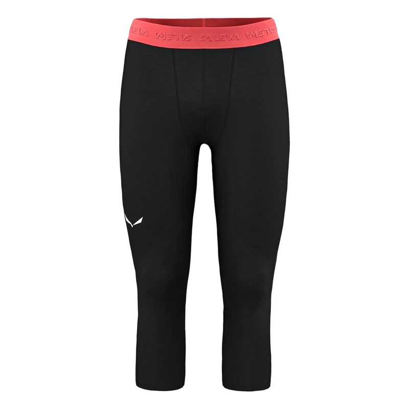 Salewa Cristallo Warm Alpine Merino Responsive 3/4 Tight Men , Black, XXL