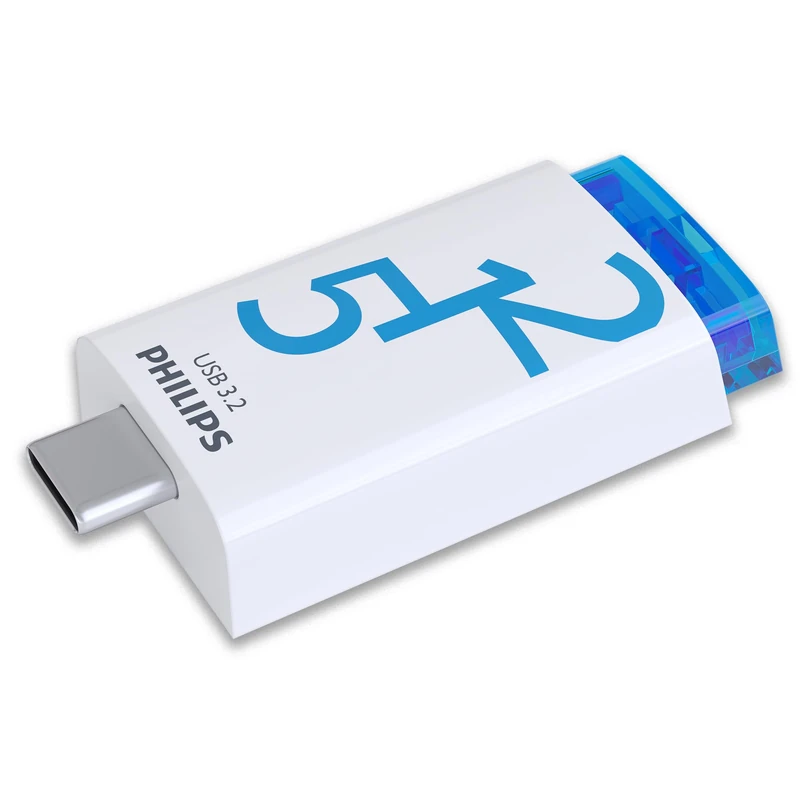 Philips Click Edition USB-C Port USB 3.2 Gen 1 USB Flash Drive 512GB for PC, Laptop, Smartphone, Tablet with USB-C Port, Read Speed up to 120MB/s - Image 1