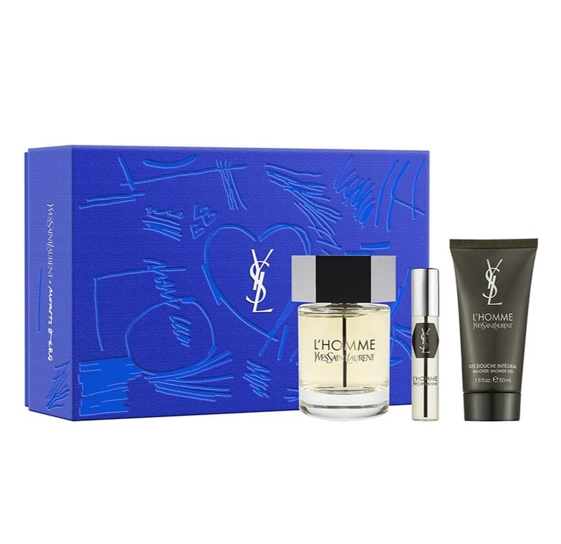 YVES Saint Laurent Set L'Homme EDT 60ML Gel 50ML EDT 10ML, 60 ml - Image 1
