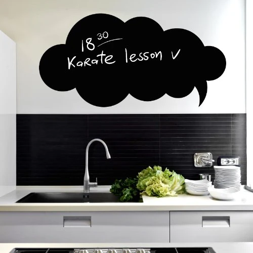 Ambiance Sticker Blackboard Slate – Removable Adhesive Wall Stickers – Bubble2 – H65 x L130 cm