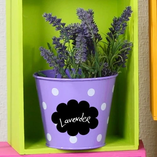 Ambiance Sticker Blackboard Slate – Removable Adhesive Wall Stickers – Labels 3 – H90 x L90 cm