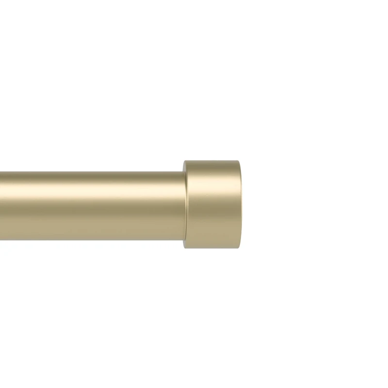 Umbra Cappa Curtain Rod for Windows, Adjustable, 36 to 66 Inches, Brass