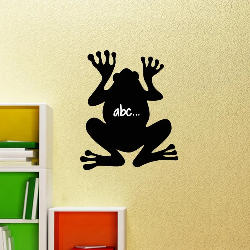 Ambiance Sticker Blackboard Slate – Removable Adhesive Wall Stickers – Frog Silhouette – H125 x L100 cm - Image 1