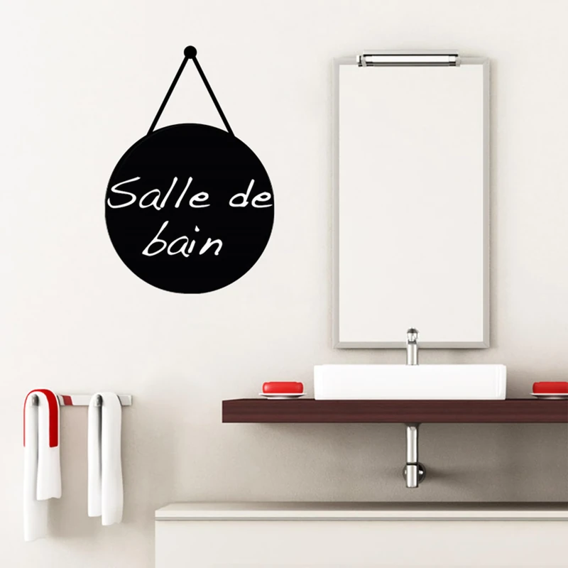 Ambiance Sticker Chalkboard Slate – Removable Adhesive Wall Stickers – Hanging Sphere – H155 x L105 cm